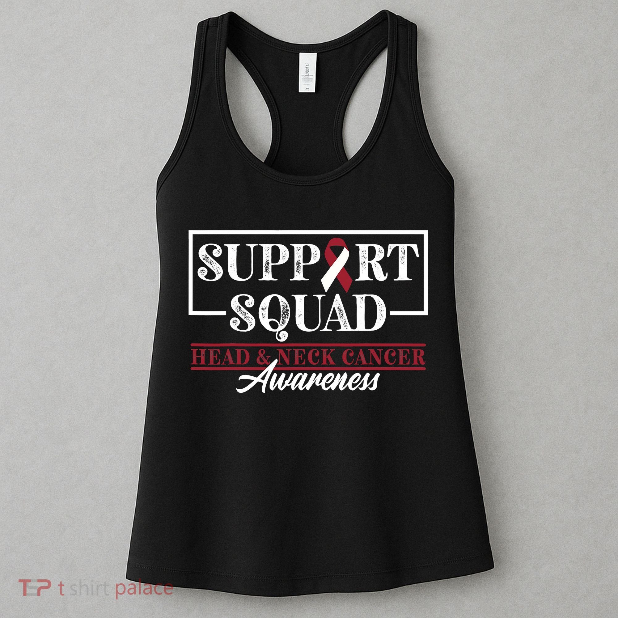 Funny Support Squad I HNSCC Head And Neck Cancer Awareness Women's Tank Top