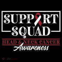 Funny Support Squad I HNSCC Head And Neck Cancer Awareness Baby Bodysuit thumb 2