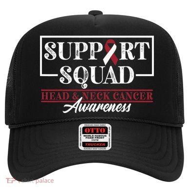 Funny Support Squad I HNSCC Head And Neck Cancer Awareness Hat