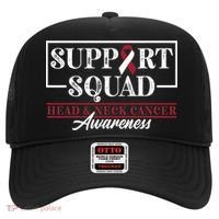 Funny Support Squad I HNSCC Head And Neck Cancer Awareness Hat thumb 0