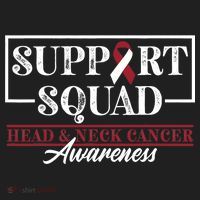 Funny Support Squad I HNSCC Head And Neck Cancer Awareness Hat thumb 2