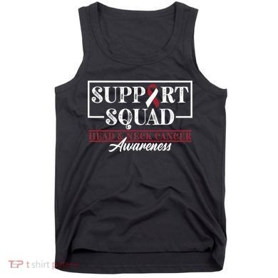Funny Support Squad I HNSCC Head And Neck Cancer Awareness Tank Top