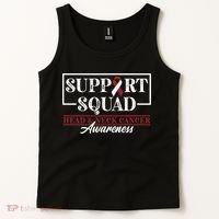 Funny Support Squad I HNSCC Head And Neck Cancer Awareness Tank Top thumb 2