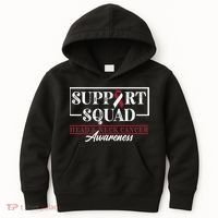 Funny Support Squad I HNSCC Head And Neck Cancer Awareness Kids Hoodie thumb 0
