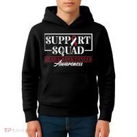 Funny Support Squad I HNSCC Head And Neck Cancer Awareness Kids Hoodie thumb 4