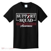 Funny Support Squad I HNSCC Head And Neck Cancer Awareness Kids T-Shirt thumb 0