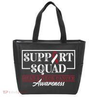 Funny Support Squad I HNSCC Head And Neck Cancer Awareness Tote Bag thumb 0