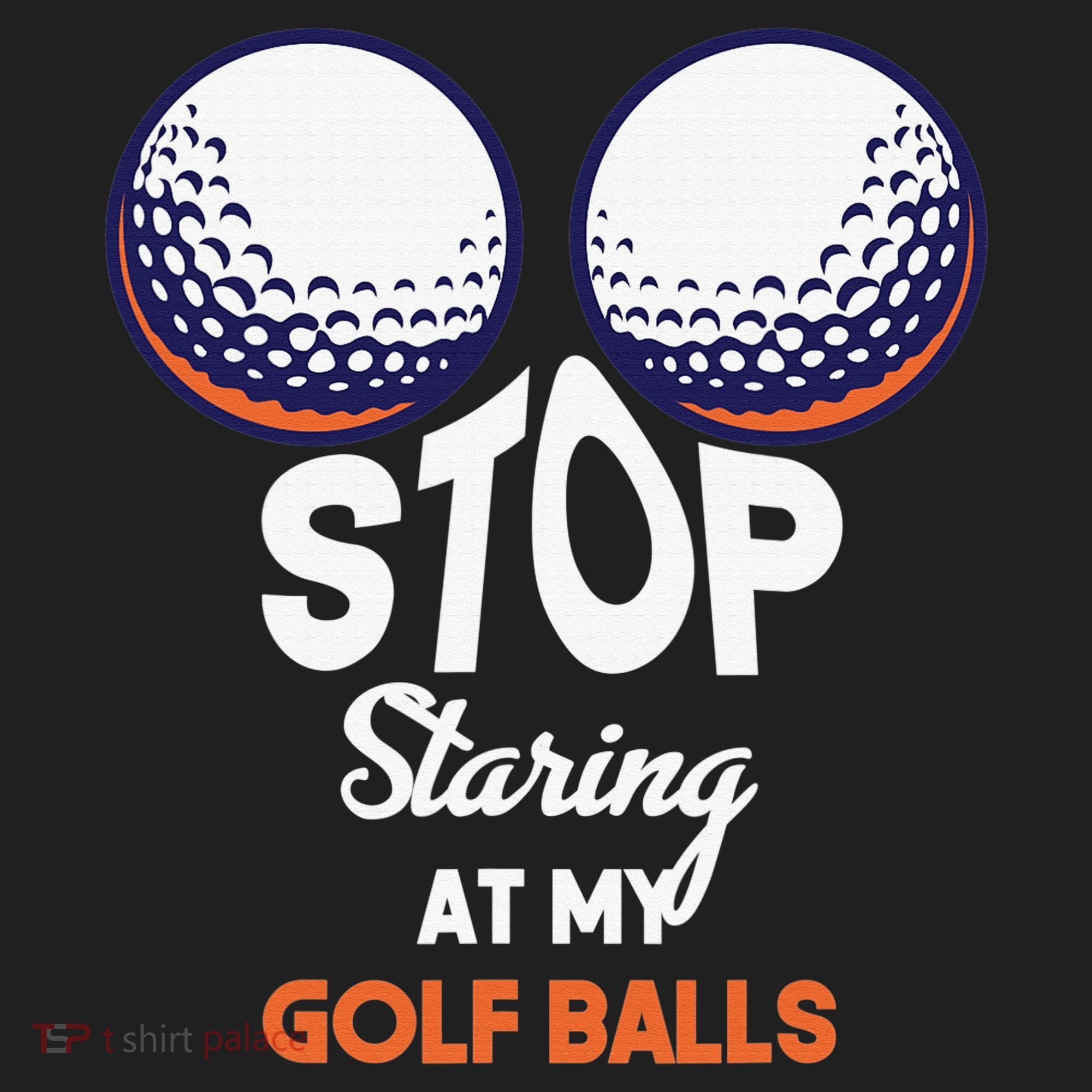 Funny Stop Staring At My Golf Balls Cute Golfing Gift Joke Hat