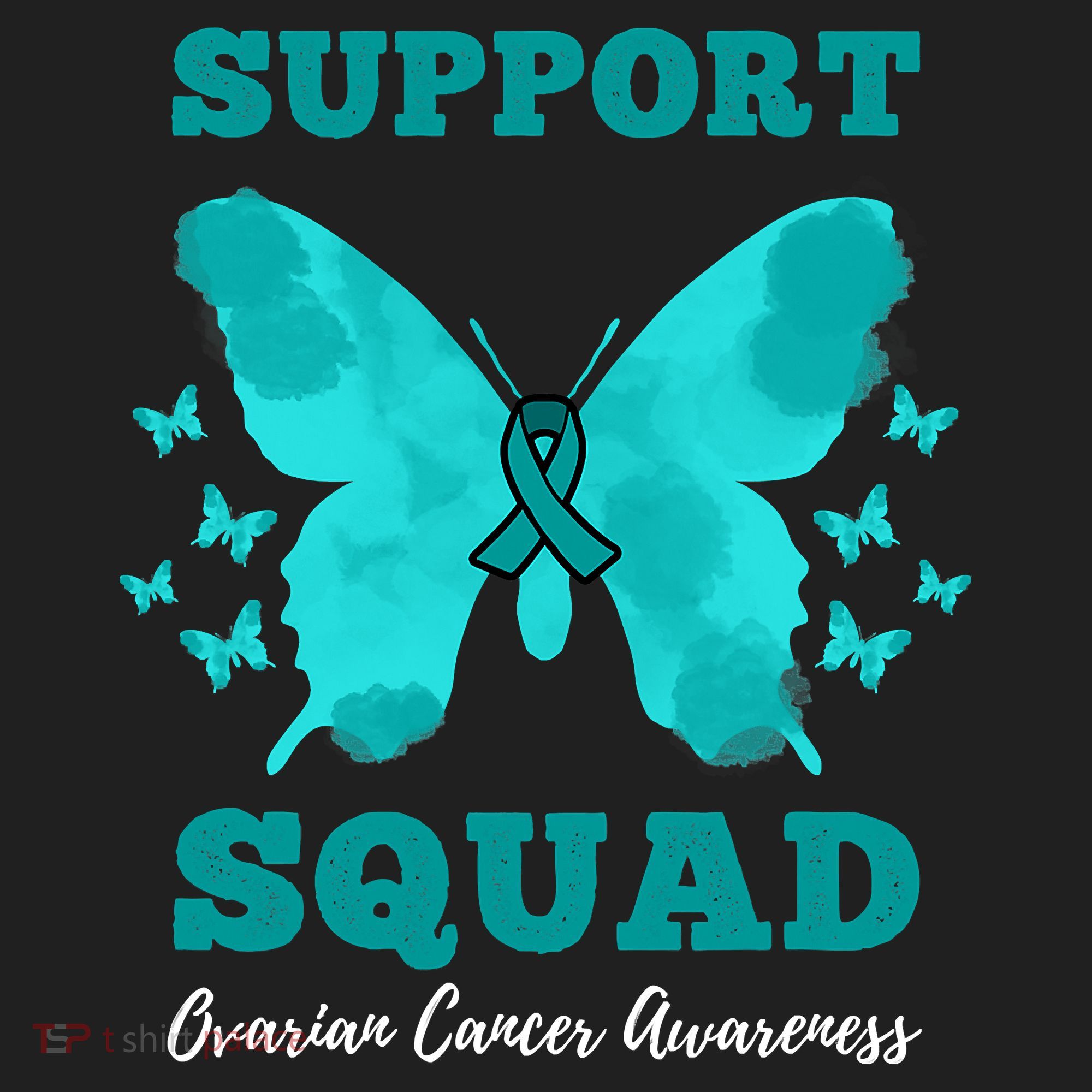 Funny Support Squad Ovarian Cancer Awareness Women's Sweatshirt