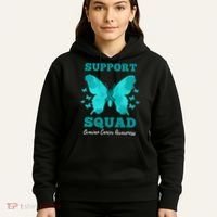 Funny Support Squad Ovarian Cancer Awareness Hoodie thumb 5