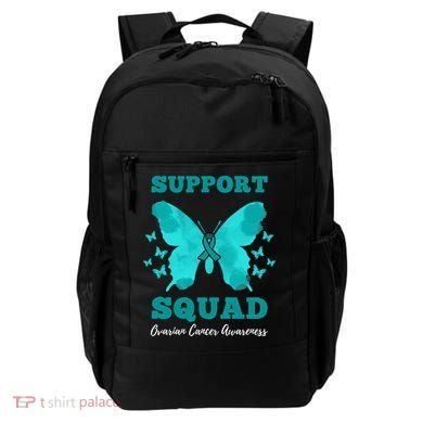 Funny Support Squad Ovarian Cancer Awareness Backpack