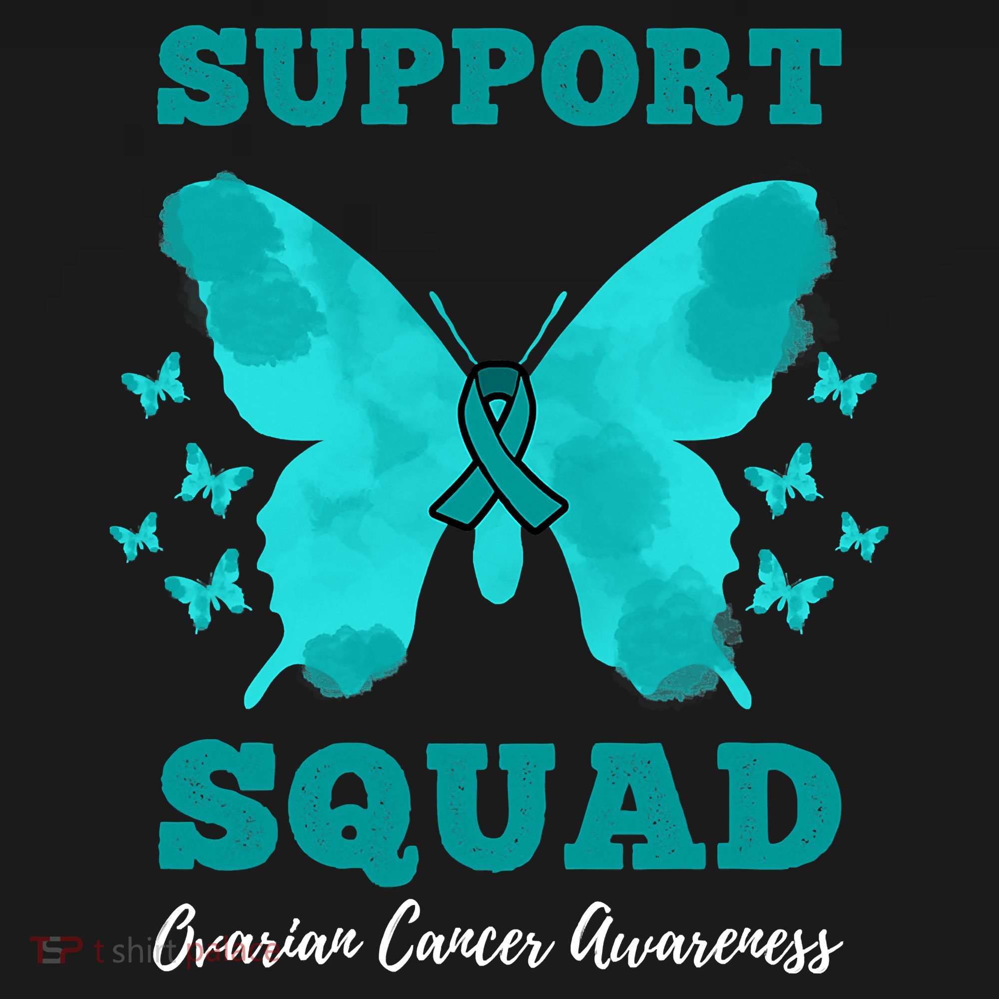 Funny Support Squad Ovarian Cancer Awareness Backpack