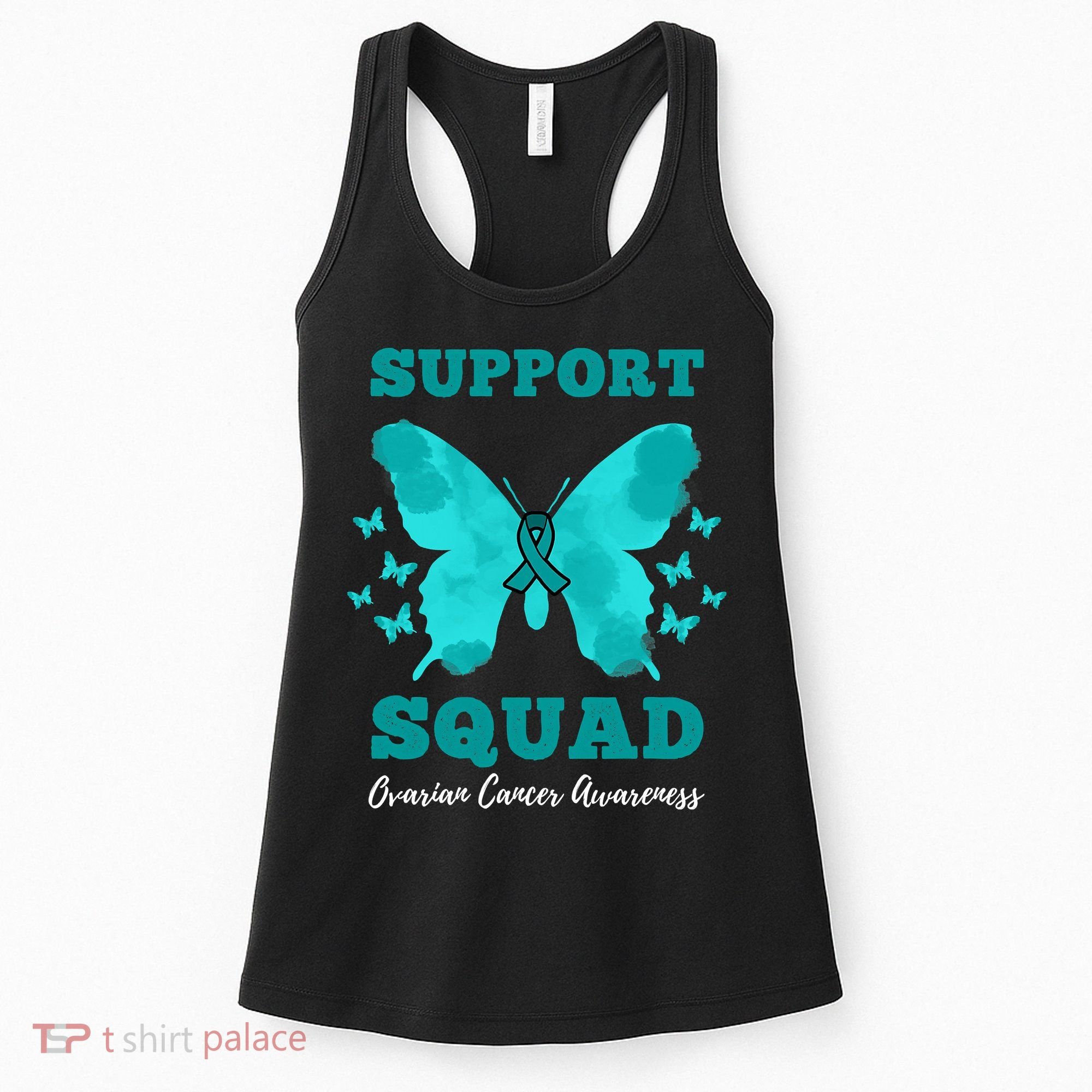 Funny Support Squad Ovarian Cancer Awareness Women's Tank Top