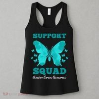 Funny Support Squad Ovarian Cancer Awareness Women's Tank Top thumb 3