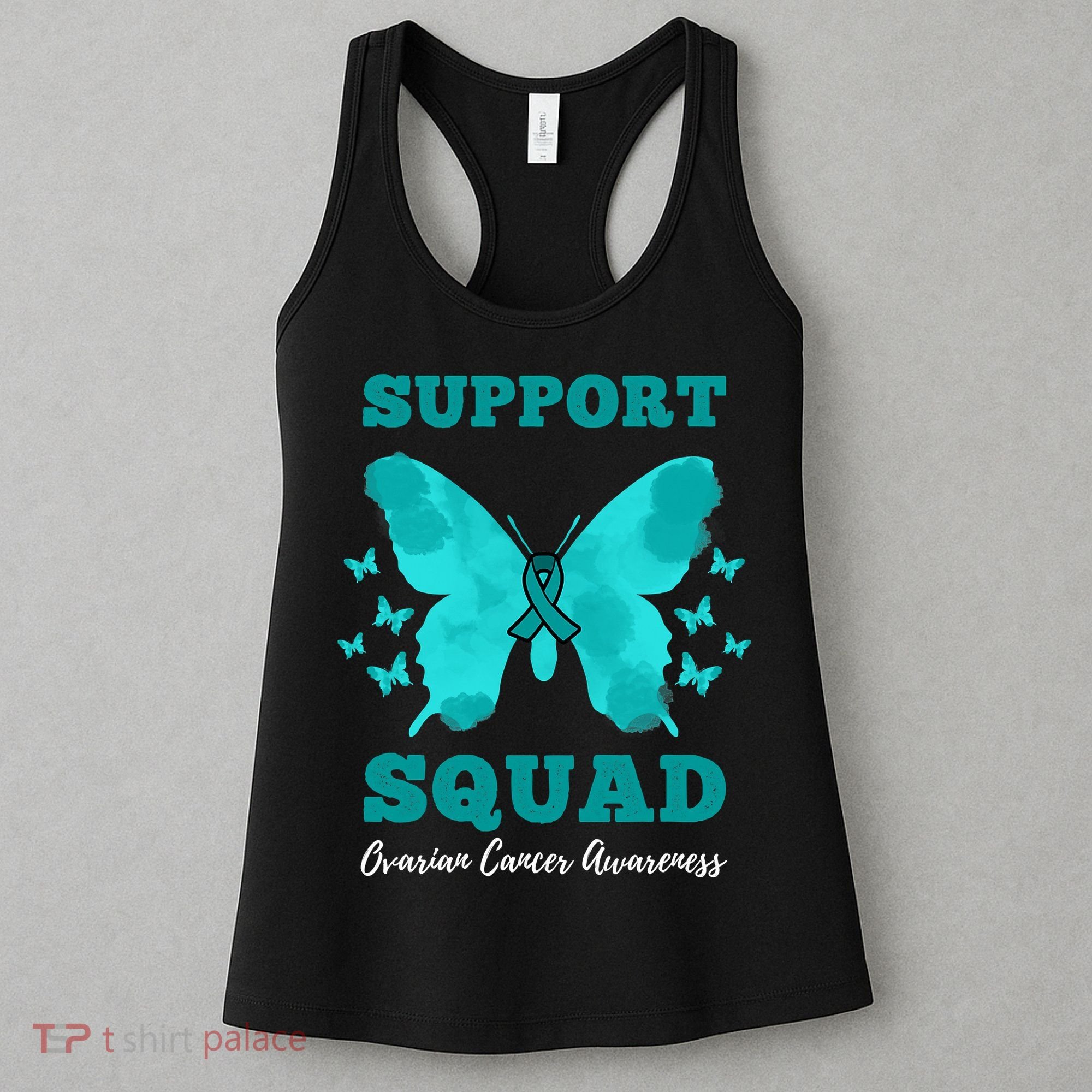 Funny Support Squad Ovarian Cancer Awareness Women's Tank Top