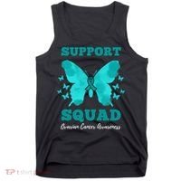 Funny Support Squad Ovarian Cancer Awareness Tank Top thumb 0