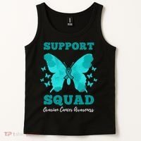 Funny Support Squad Ovarian Cancer Awareness Tank Top thumb 2