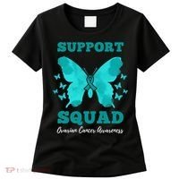 Funny Support Squad Ovarian Cancer Awareness Women's T-Shirt thumb 0