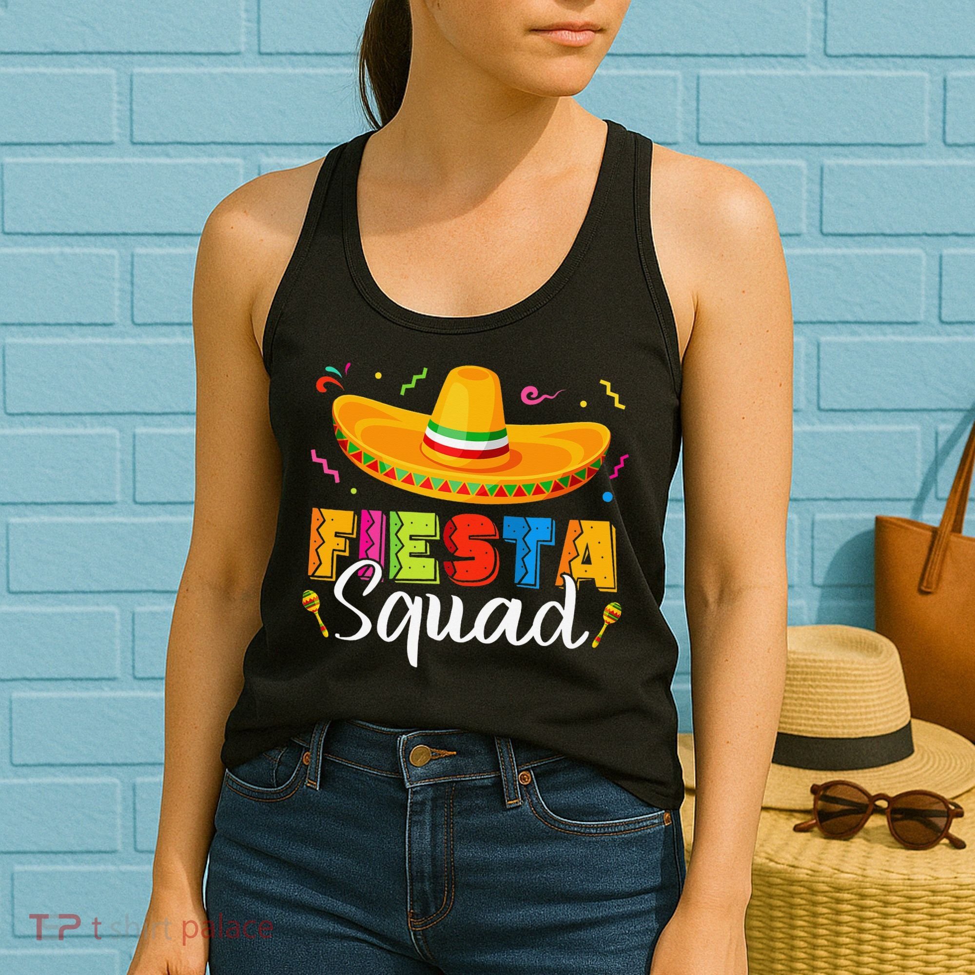 Fiesta Squad San Antonio Texas Cinco De Mayo Lets Fiesta Women's Tank Top