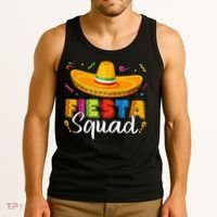 Fiesta Squad San Antonio Texas Cinco De Mayo Lets Fiesta Tank Top thumb 3