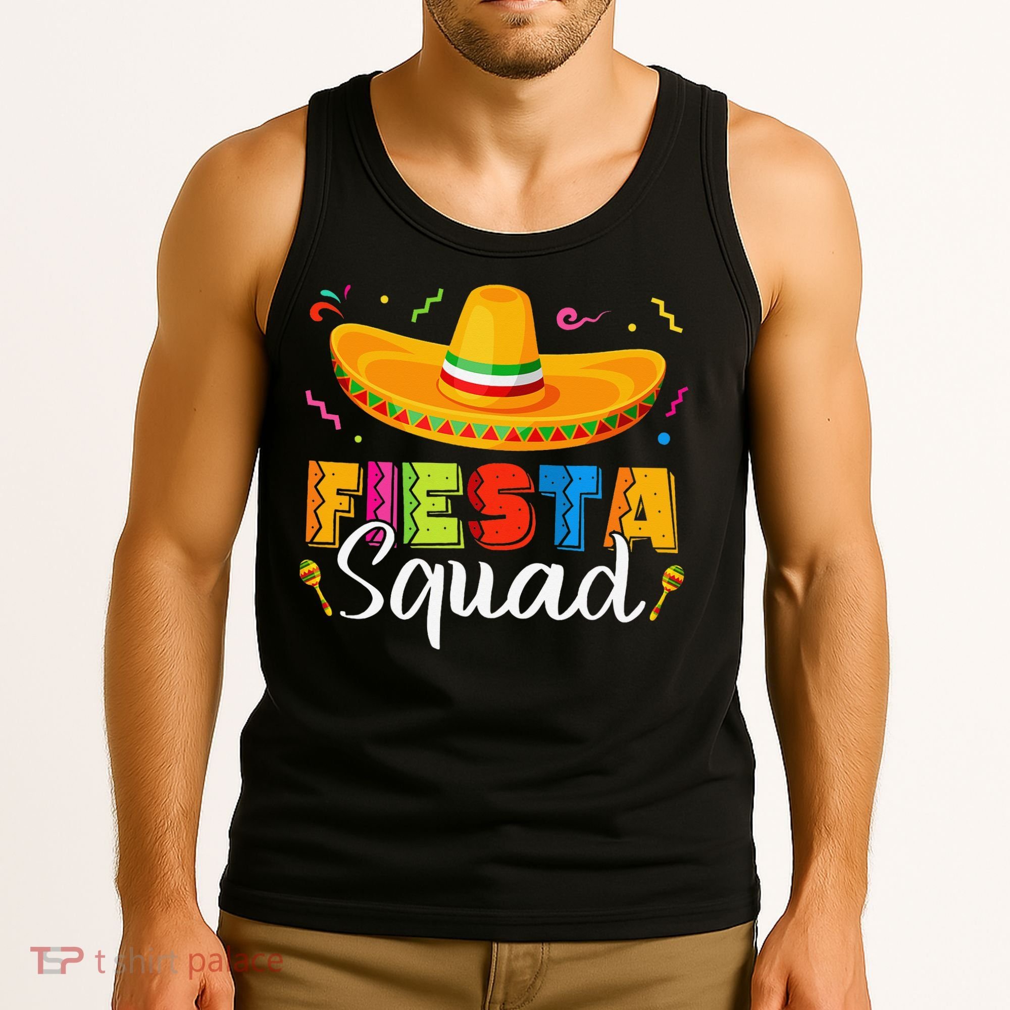 Fiesta Squad San Antonio Texas Cinco De Mayo Lets Fiesta Tank Top