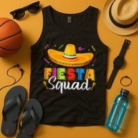 Fiesta Squad San Antonio Texas Cinco De Mayo Lets Fiesta Tank Top thumb 4