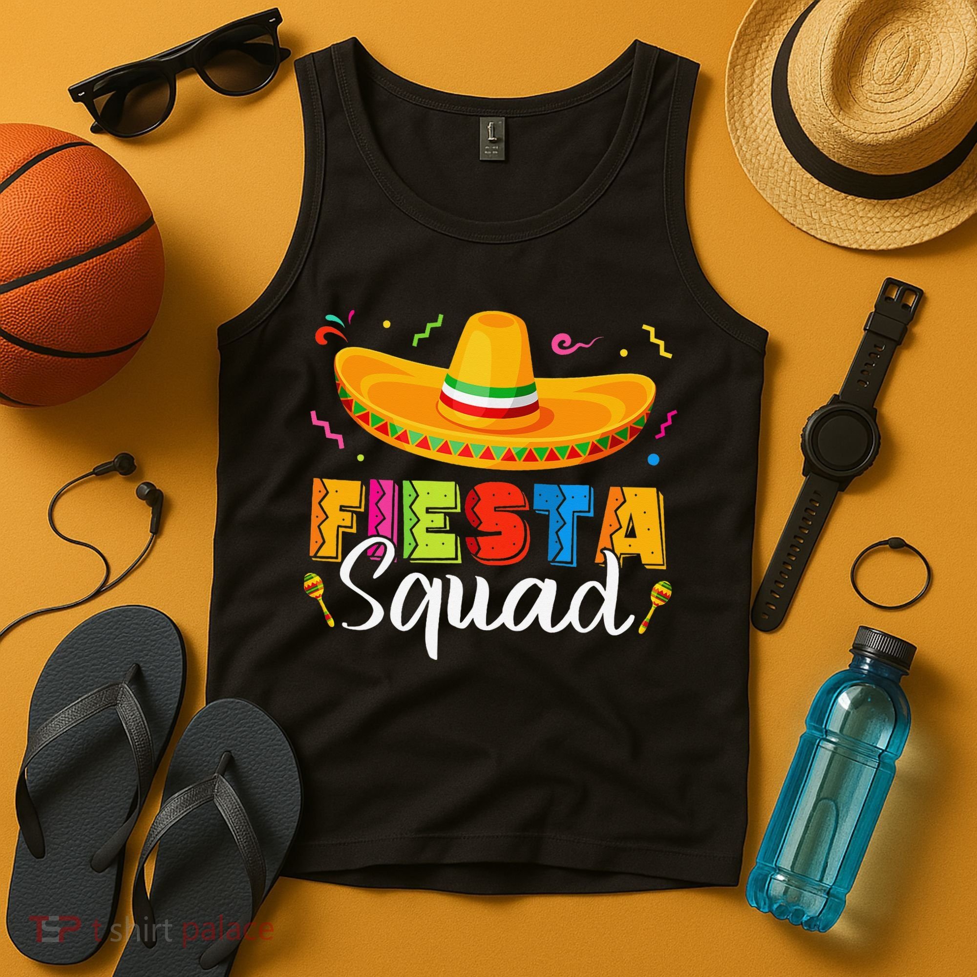Fiesta Squad San Antonio Texas Cinco De Mayo Lets Fiesta Tank Top