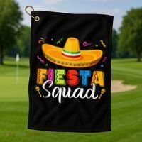 Fiesta Squad San Antonio Texas Cinco De Mayo Lets Fiesta Golf Towel thumb 1