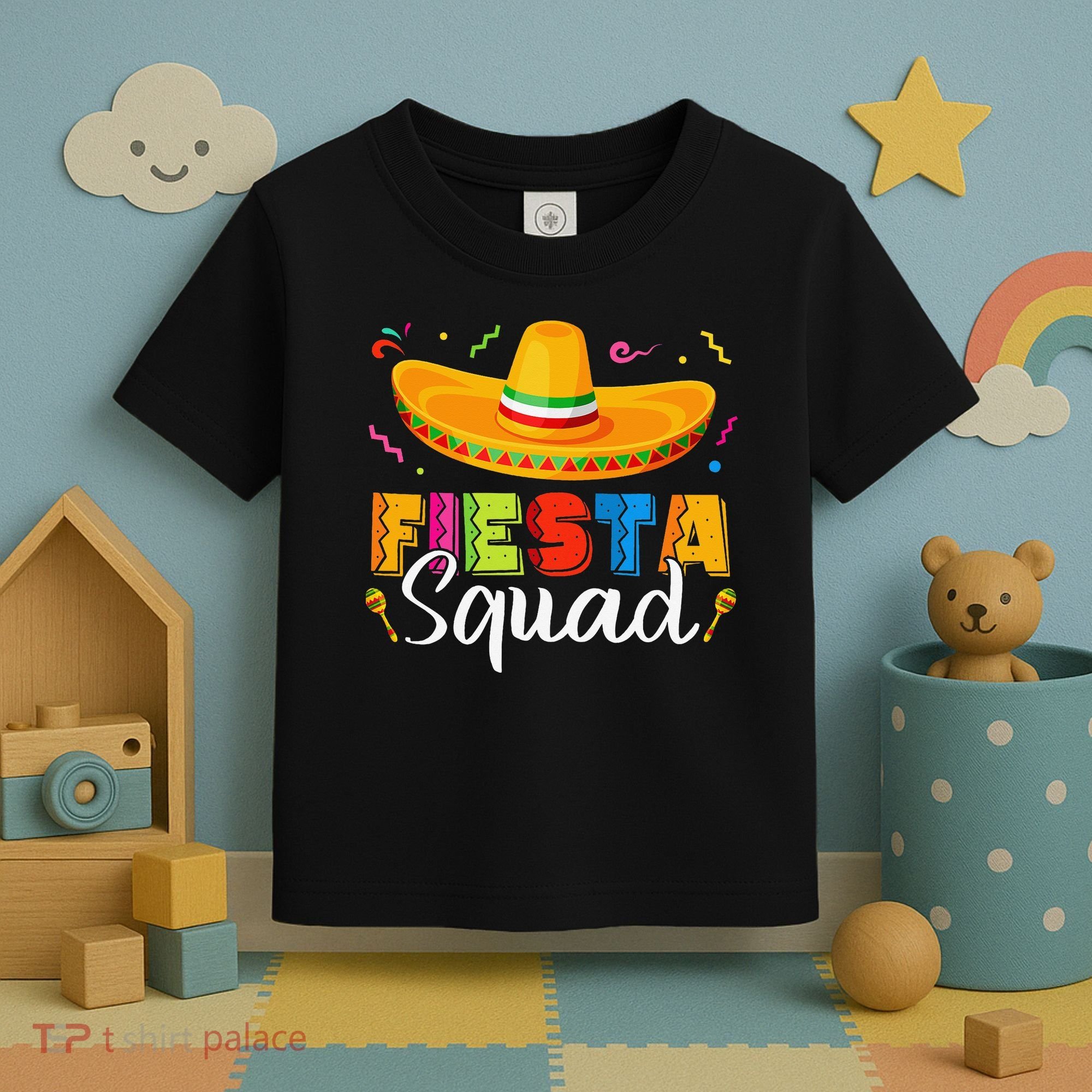 Fiesta Squad San Antonio Texas Cinco De Mayo Lets Fiesta Toddler T-Shirt