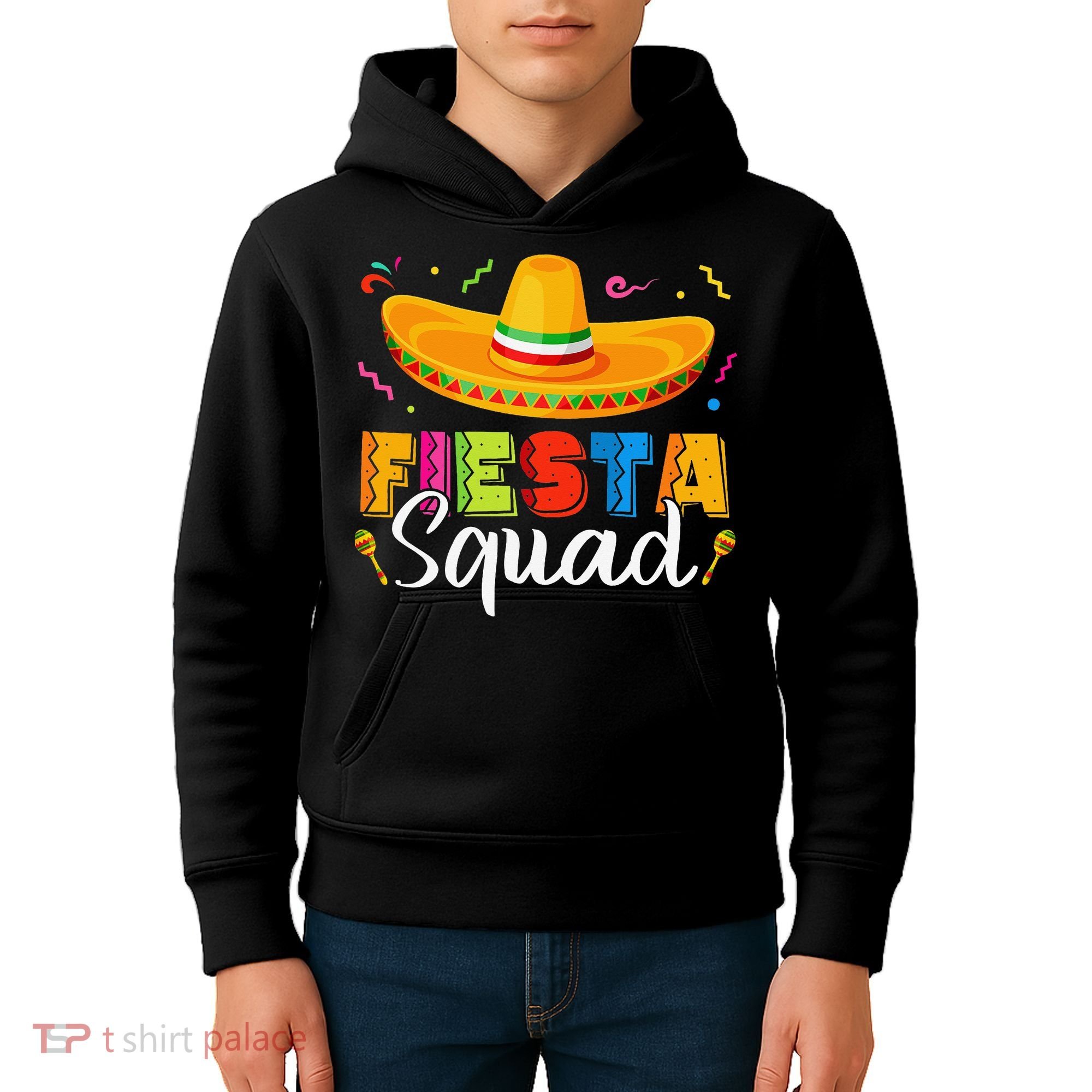 Fiesta Squad San Antonio Texas Cinco De Mayo Lets Fiesta Kids Hoodie