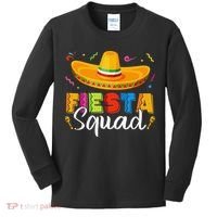 Fiesta Squad San Antonio Texas Cinco De Mayo Lets Fiesta Kids Long Sleeve Shirt thumb 0