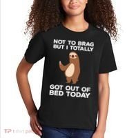 Funny Sloth Shirts Totally Got Out Of Bed Today Kids T-Shirt thumb 2