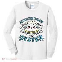 Funny Shucking Shellfish Seafood Kids Long Sleeve Shirt thumb 0