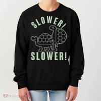 Funny Slower Slower Two Turtles Women's Sweatshirt thumb 0