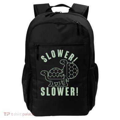Funny Slower Slower Two Turtles Backpack