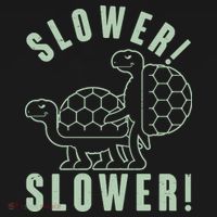 Funny Slower Slower Two Turtles Coaster thumb 2