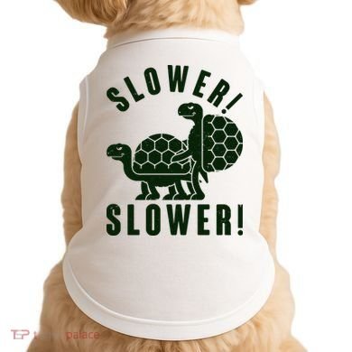 Funny Slower Slower Two Turtles Doggie Tank