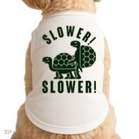 Funny Slower Slower Two Turtles Doggie Tank thumb 0