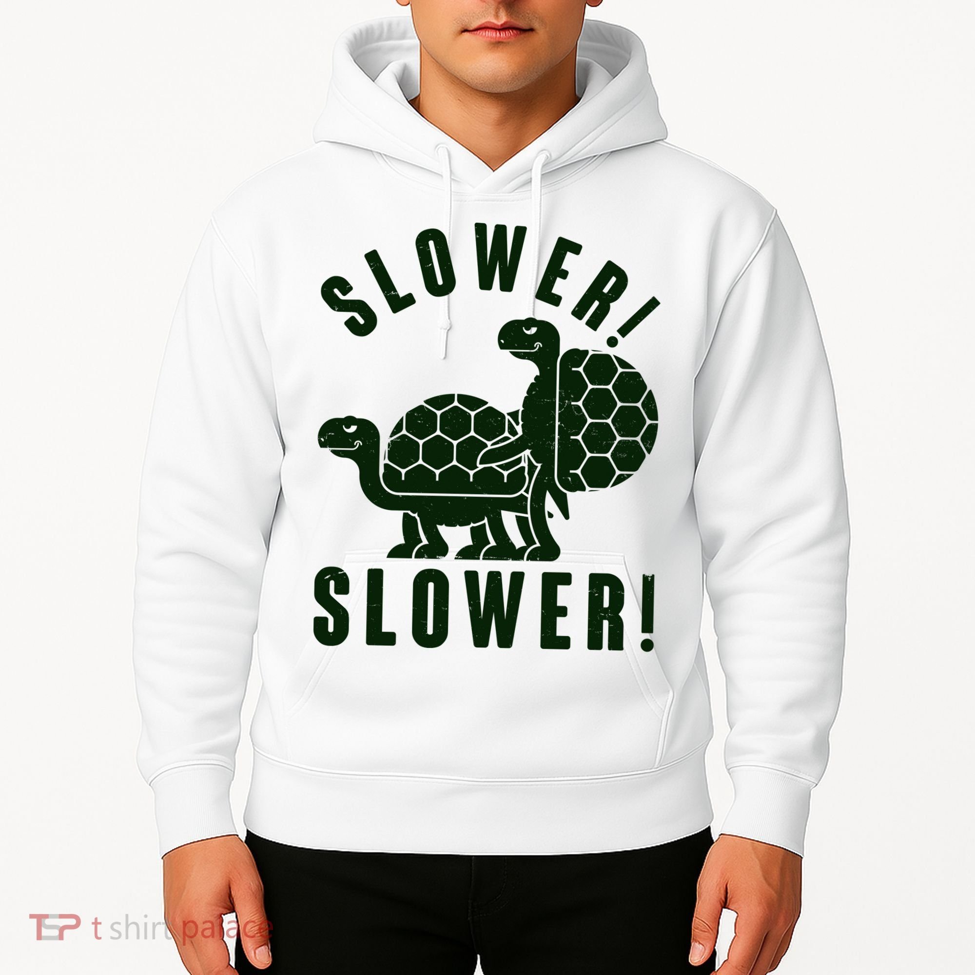 Funny Slower Slower Two Turtles Hoodie