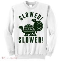 Funny Slower Slower Two Turtles Sweatshirt thumb 0