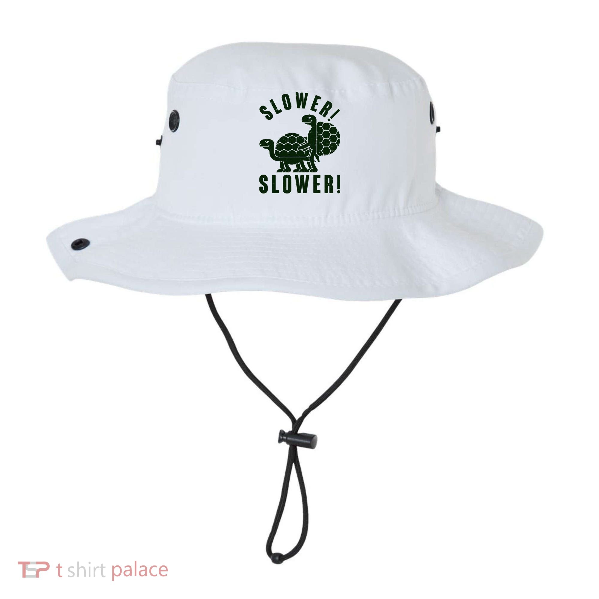 Funny Slower Slower Two Turtles Bucket Hat