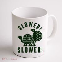 Funny Slower Slower Two Turtles Coffee Mug thumb 1