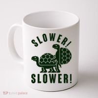 Funny Slower Slower Two Turtles Coffee Mug thumb 0