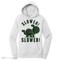 Funny Slower Slower Two Turtles Women's Hoodie thumb 0