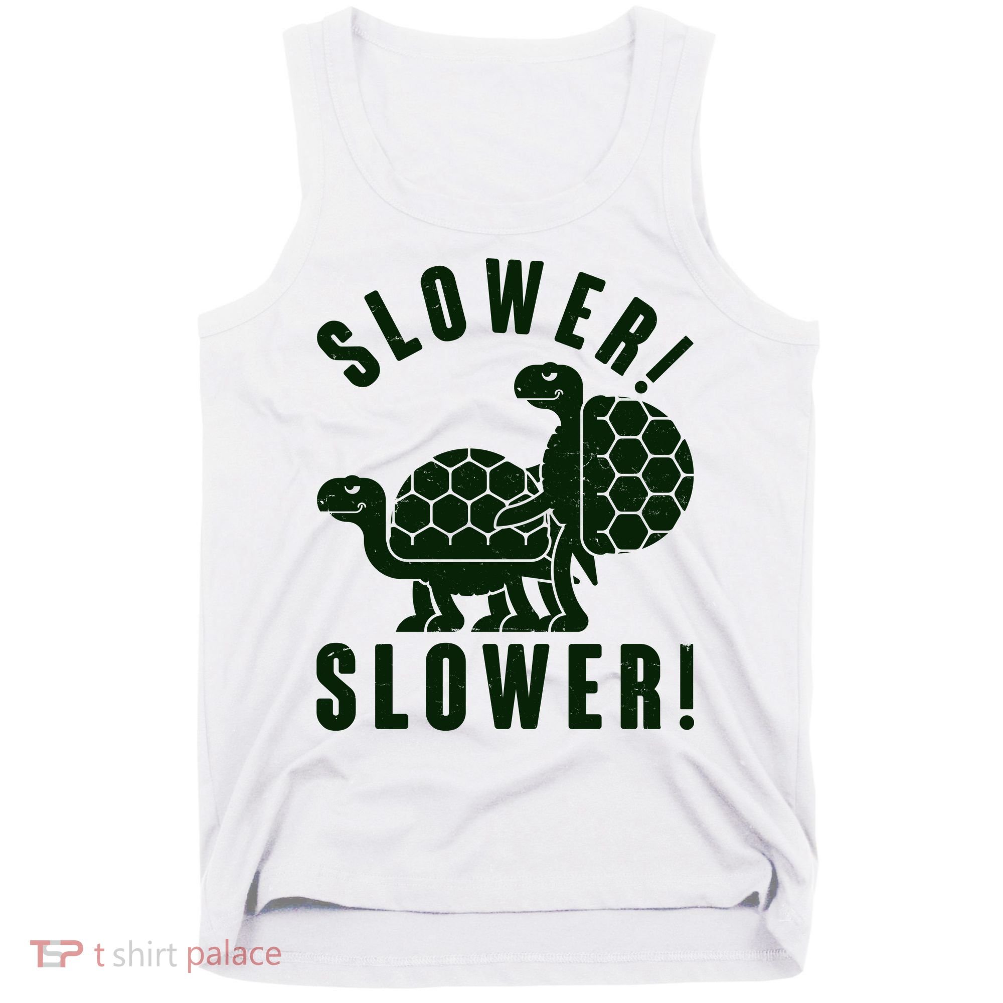 Funny Slower Slower Two Turtles Tank Top