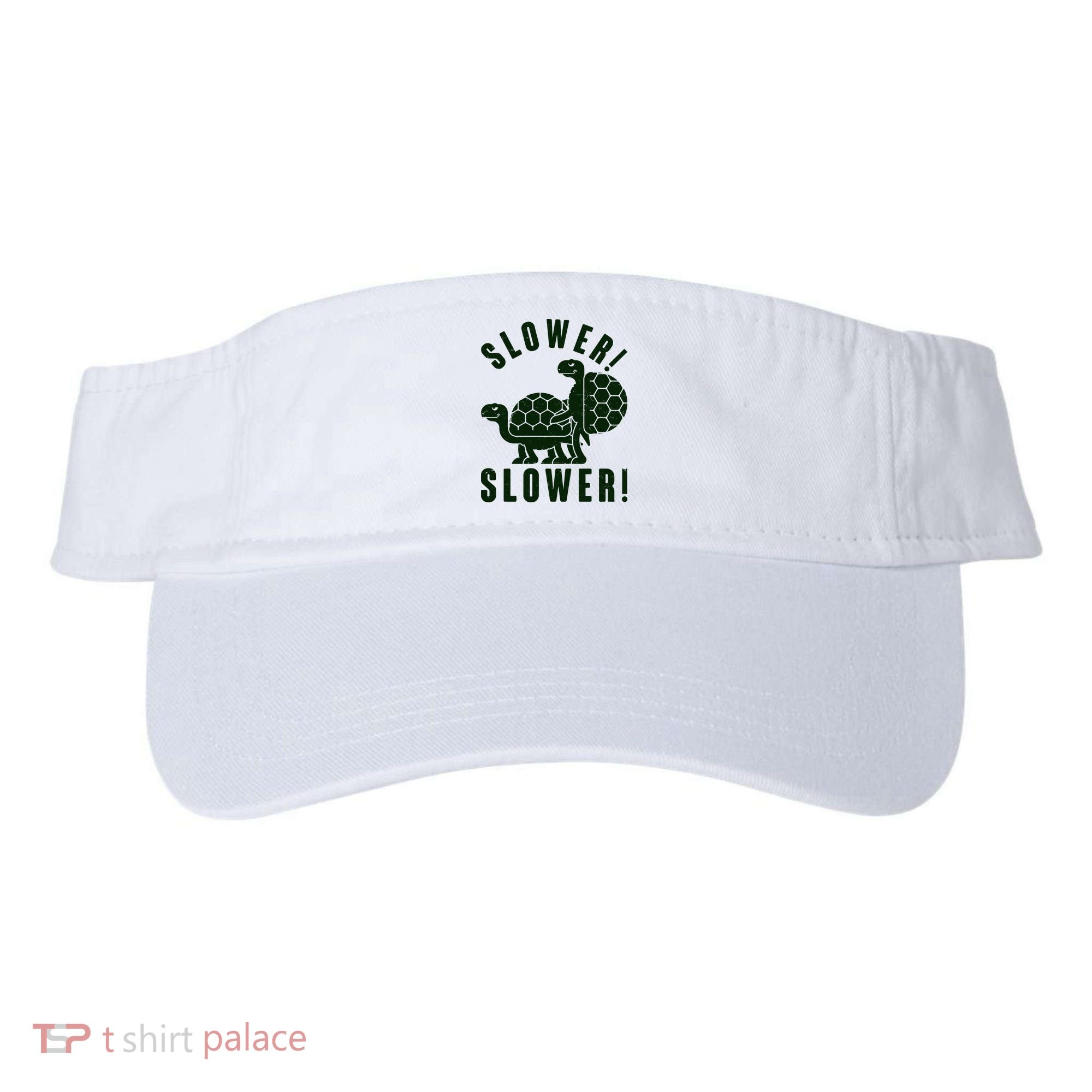 Funny Slower Slower Two Turtles Visor