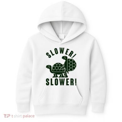 Funny Slower Slower Two Turtles Kids Hoodie
