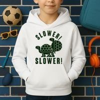 Funny Slower Slower Two Turtles Kids Hoodie thumb 2