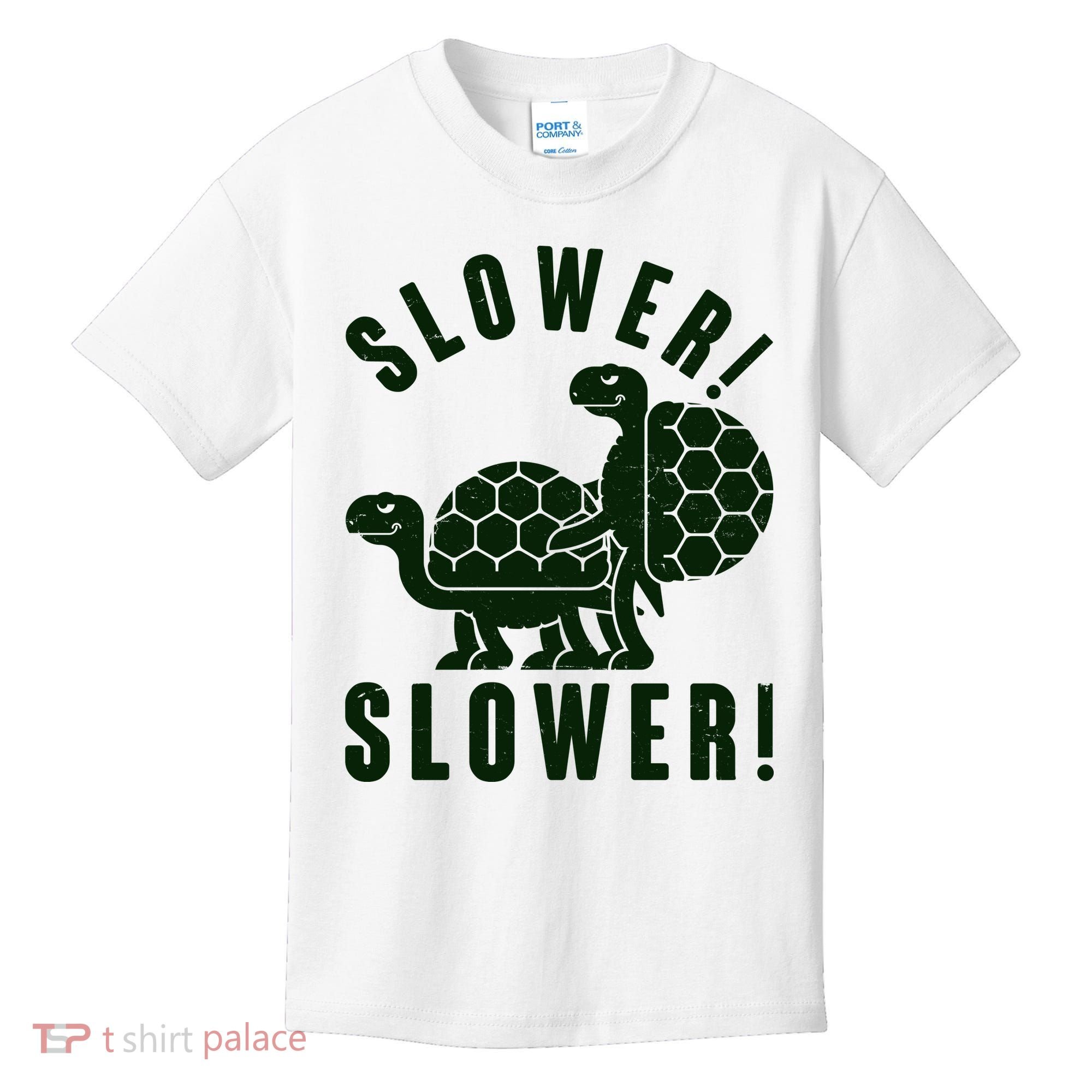 Funny Slower Slower Two Turtles Kids T-Shirt