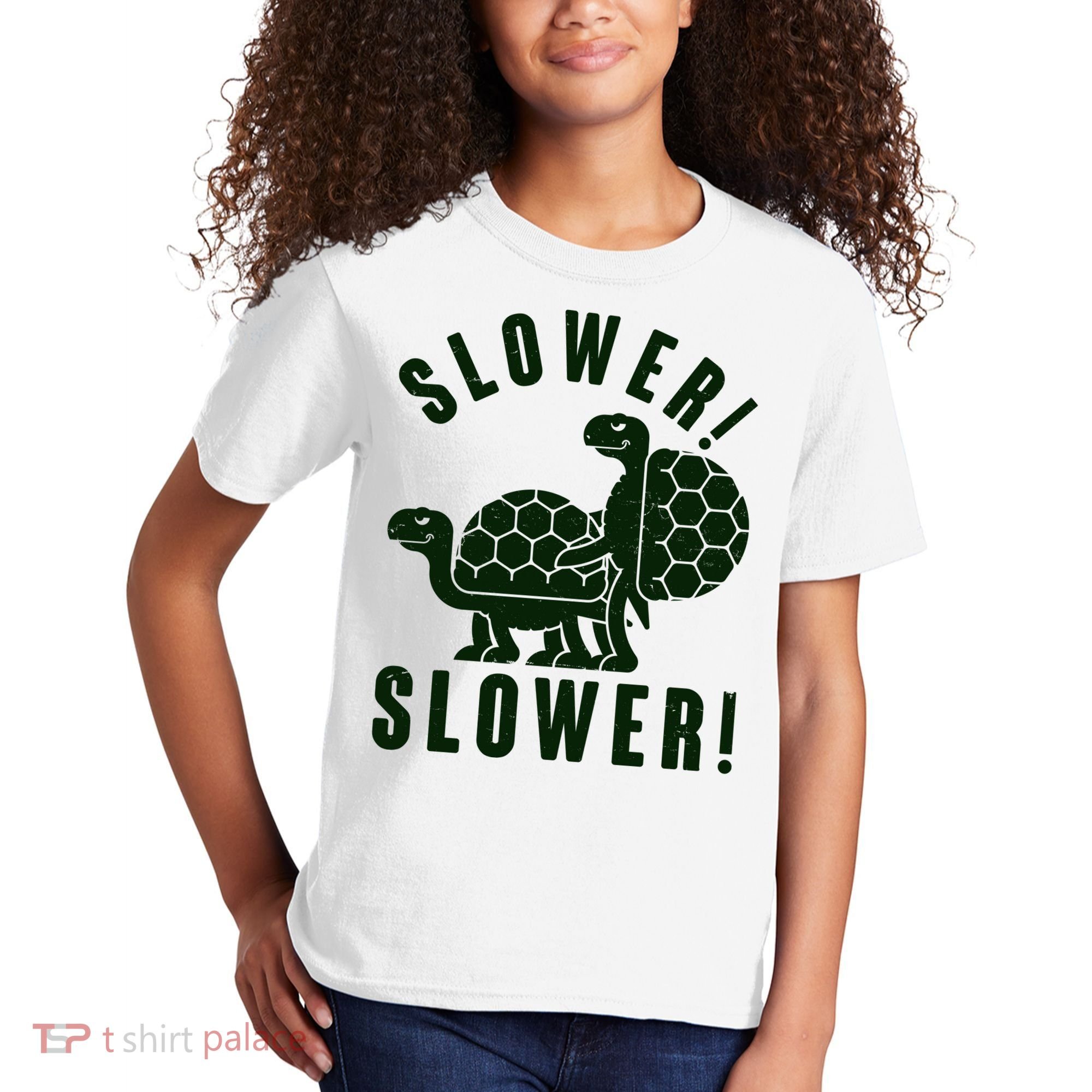 Funny Slower Slower Two Turtles Kids T-Shirt